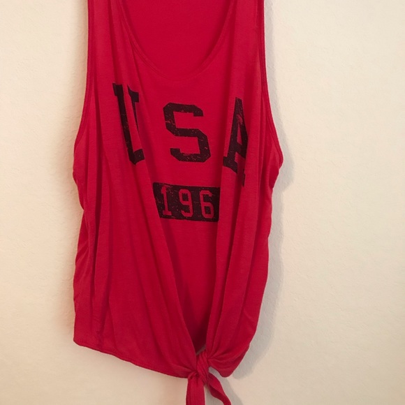 SOLD Distressed USA Tank - Picture 2 of 2